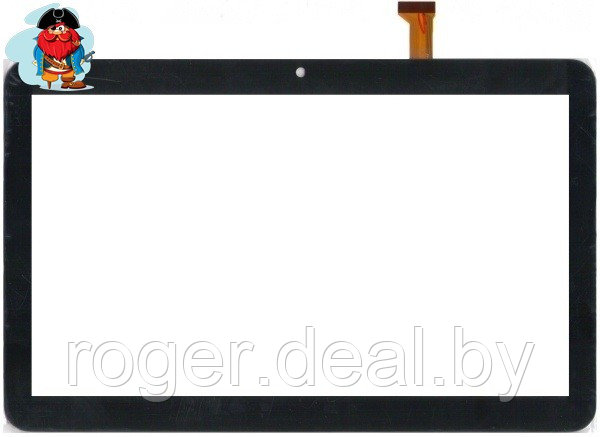 Тачскрин для планшета Texet TM1057 (FX-C10.1-192), цвет: черный - фото 1 - id-p93538479