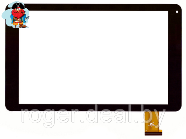 Тачскрин для планшета Texet TM1067 (VTC5010A33), цвет: черный - фото 1 - id-p93538484