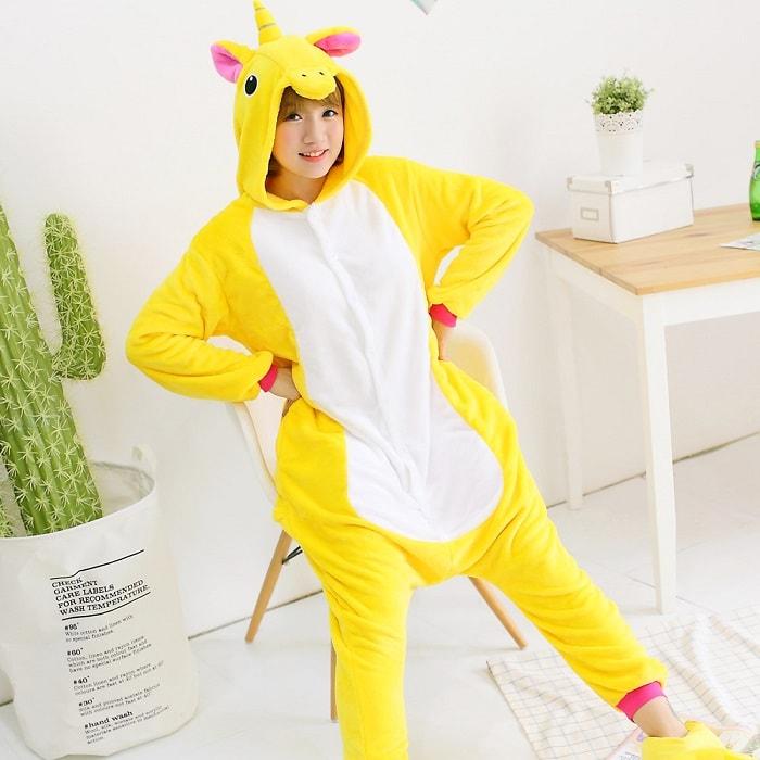 Пижама Кигуруми «Желтый Единорог»