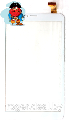 Тачскрин для планшета Prestigio PMT 3718 (DP080133-F1, V1020160421), цвет: белый - фото 1 - id-p94003348