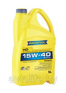 Моторное масло Ravenol Turbo-C HD-C 15W-40 5л