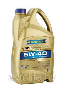 Моторное масло Ravenol VPD 5W-40 5л