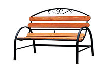 Скамейка с металлической ковкой №8