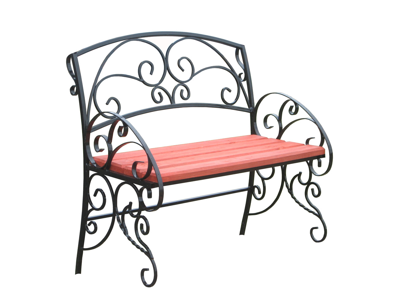 Скамейка уличная металлическая №12