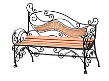 Скамейка с художественной ковкой №14