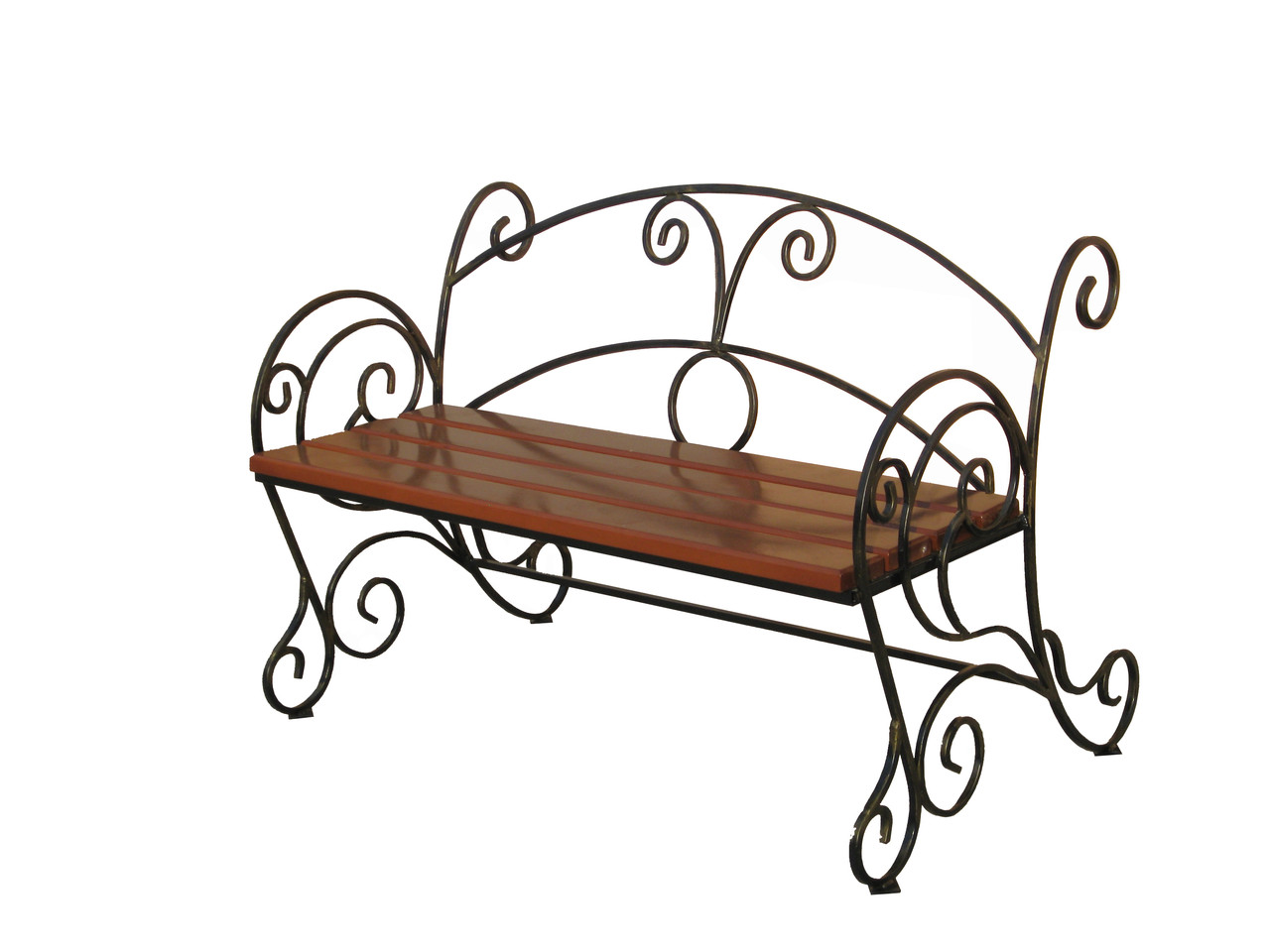 Скамейка с элементами художественной ковки №21