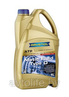 Трансмиссионное масло Ravenol ATF Matic D 4л