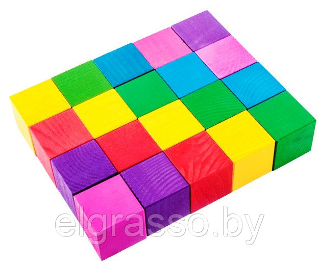 Цветные деревянные кубики для детей (20 штук)., Томик - фото 2 - id-p108508634