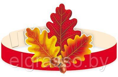 Маска-ободок на голову "Листья дубовые красно-желтые", ТЦ СФЕРА - фото 1 - id-p108509296