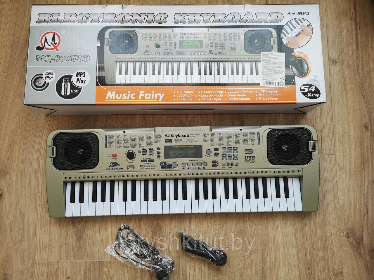 Детский обучающий синтезатор MQ-807 USB сеть,54 клавиши - фото 1 - id-p107249690