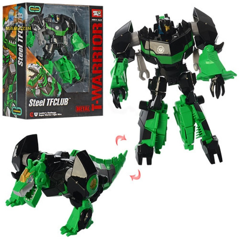 Робот-трансформер Warrior металл , зеленый, арт.J8018B - фото 1 - id-p108511375