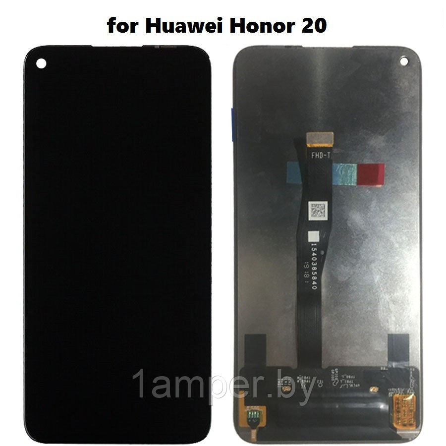 Дисплей Original для Huawei Honor 20/20Pro/20T/Nova 5T/YAL-L21 В сборе с тачскрином Черный - фото 1 - id-p108511789