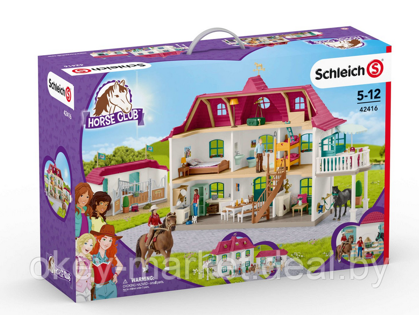 Игровой набор Schleich Конный двор с домом и конюшней 42416