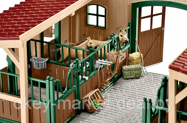 Игровой набор Schleich Конюшня с лошадьми и аксессуарами 42195, фото 3
