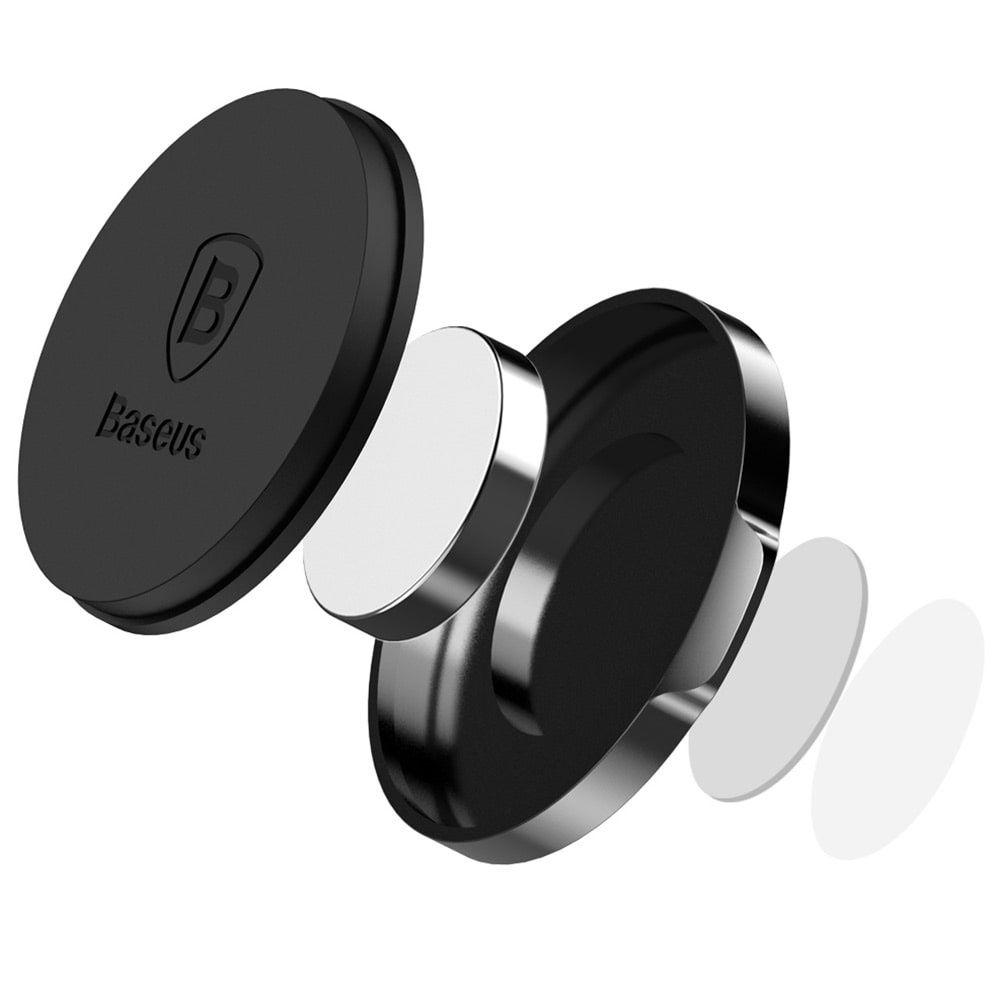 Держатель для телефона магнитный Baseus Small Ears Series SUER-C0S серебряный - фото 3 - id-p108517340
