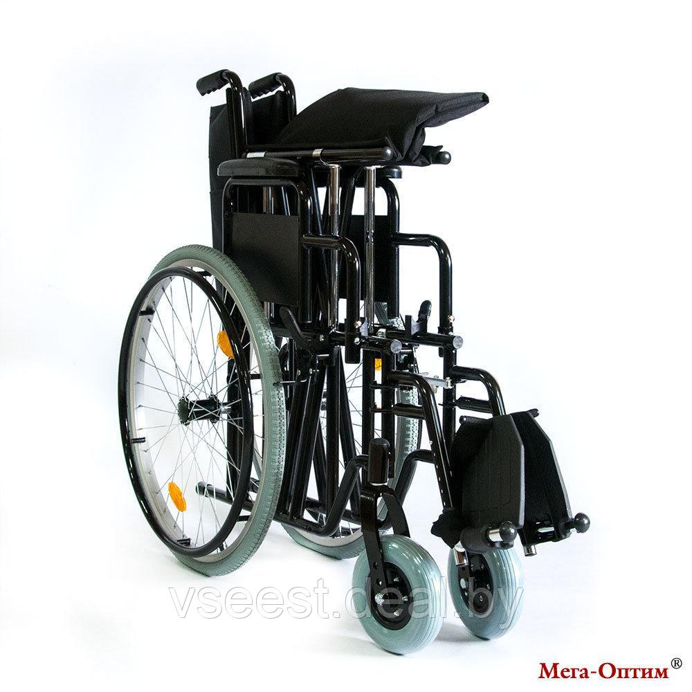 Инвалидное кресло-коляска 711AE повышенной грузоподъемности (ткань) Под заказ 7-8 дней - фото 3 - id-p67154941
