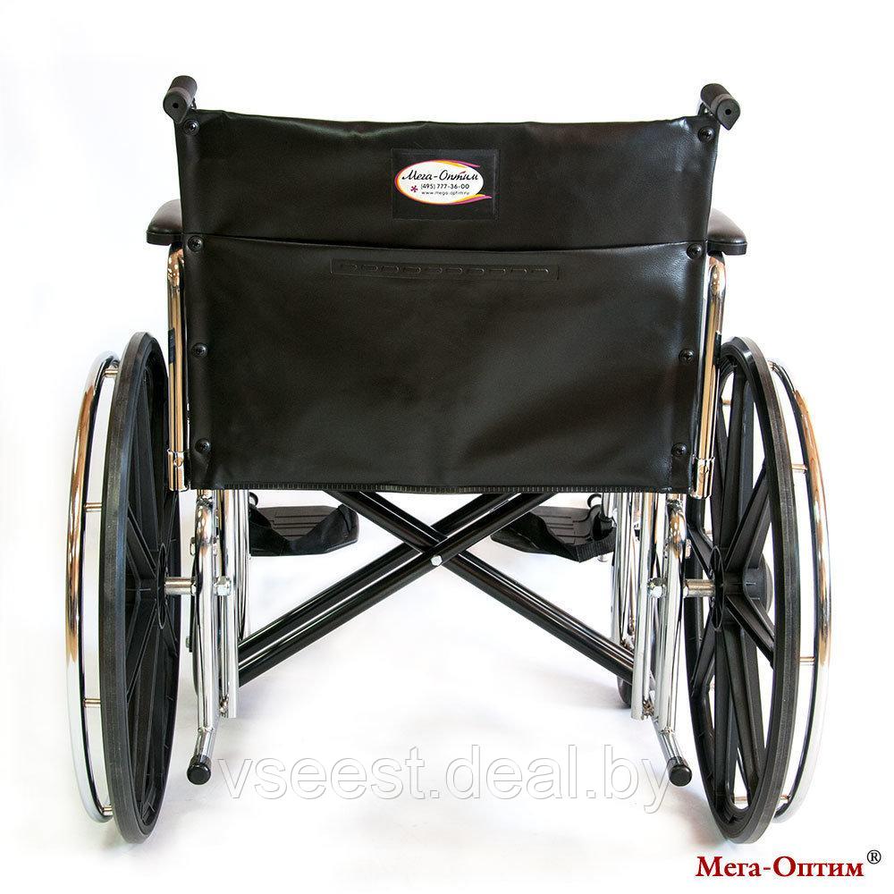 Инвалидное кресло-коляска 711AE повышенной грузоподъемности (кожзам) Под заказ 7-8 дней - фото 4 - id-p85195486