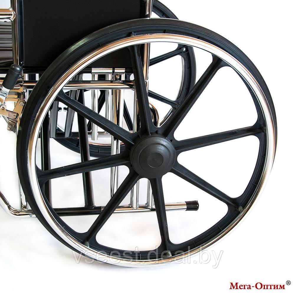 Инвалидное кресло-коляска 711AE повышенной грузоподъемности (кожзам) Под заказ 7-8 дней - фото 9 - id-p85195486