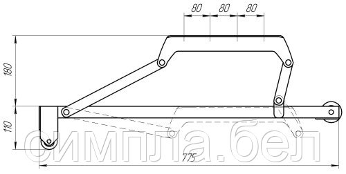 Механизм подъема выкатной МПВ 1 / 1- 01 («Выкатной дельфин») - фото 3 - id-p36964960