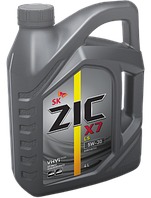 Моторное масло ZIC X7 LS 5W-30 (синтетика) 4л