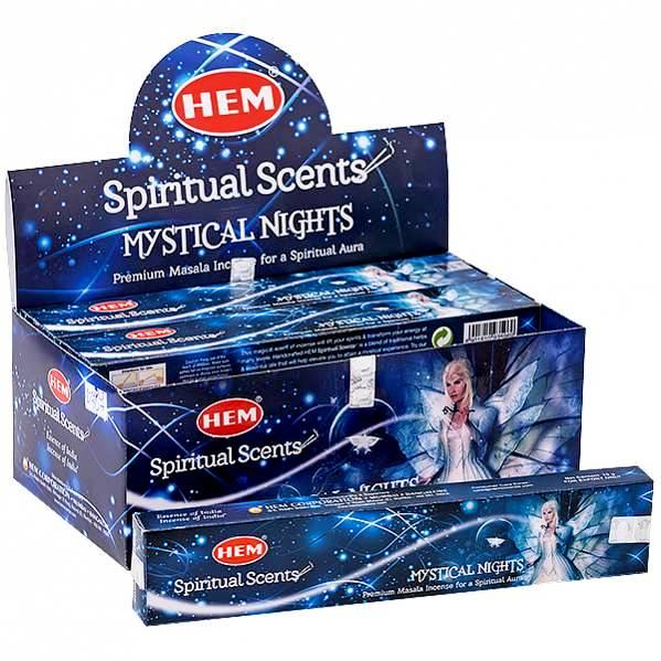 Благовония Мистические Ночи натуральные (HEM Mystical Nights Premium Masala Incense), 15г - фото 1 - id-p108542995