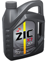 Моторное масло ZIC X7 5W-40 (синтетика) 4л