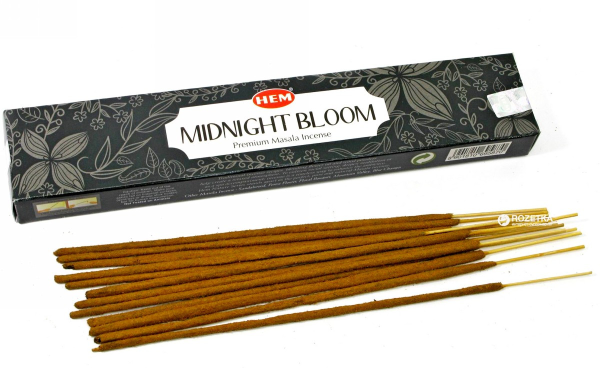 Благовония Полночный Цветок натуральные (HEM Midnight Bloom Premium Masala Incense), 15г - фото 1 - id-p108543354