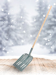 Лопата для снега стальная оцинкованная