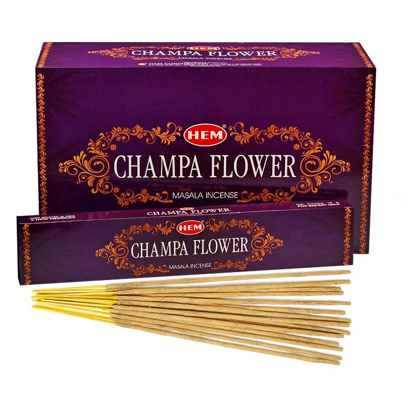 Благовония Цветок Чампы натуральные (HEM Champa Flower Premium Masala Incense), 15г - фото 1 - id-p108543447