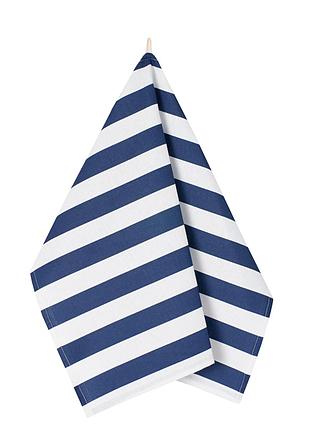 Полотенце рогожка Полоска синяя, фото 2