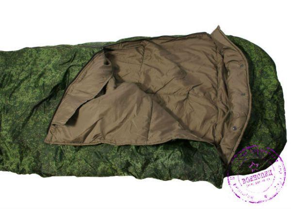 Спальный мешок-одеяло "Уставной" армейский (оригинал, цифра). - фото 6 - id-p108549345
