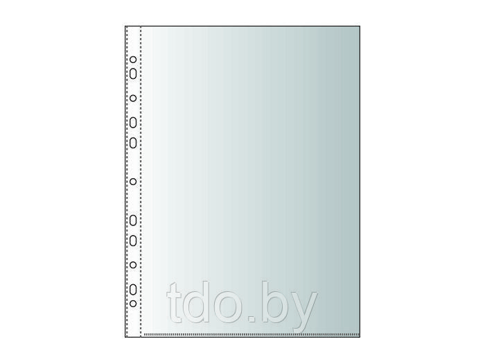 Папка-файл А4 0.040 мм, цвет 000 прозрачный (в пакете) 100 шт./в упаковке
