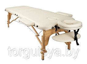 Массажный стол складной 3-х секционный деревянный 60см Atlas Sport (бежевый)
