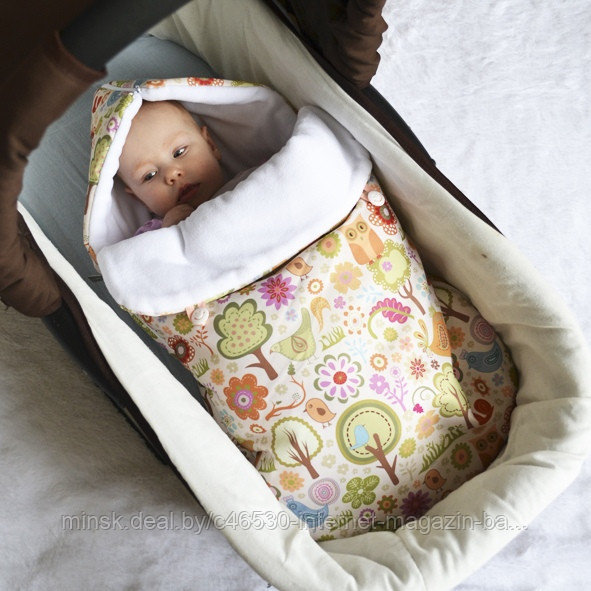 Конверт для новорожденного кокон. На выписку - фото 3 - id-p108587857