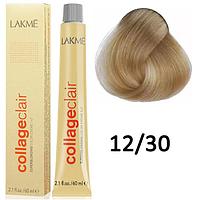 Краска для волос Collage Clair creme hair color ТОН - 12/30, 60мл (Lakme)