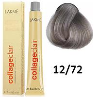 Краска для волос Collage Clair creme hair color ТОН - 12/72, 60мл (Lakme)