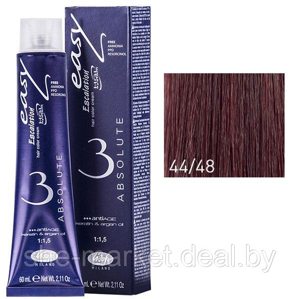 Крем-краска для волос Escalation Easy Absolute 3 ТОН 44/48 радужный каштановый махагон глубокий 60мл (Lisap) - фото 1 - id-p108587783
