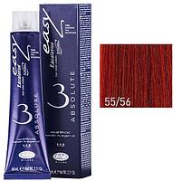 Крем-краска для волос Escalation Easy Absolute 3 ТОН 55/56 светло-каштановый рыжий коралл глубокий 60мл