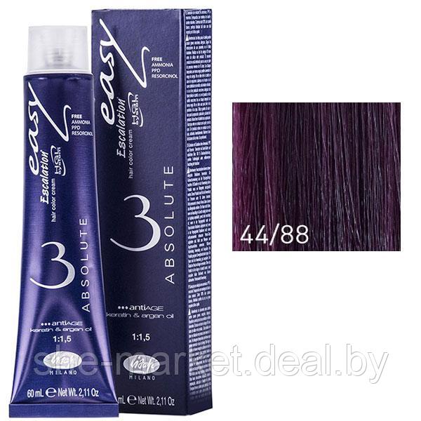 Крем-краска для волос Escalation Easy Absolute 3 ТОН 44/88 интенсивный шатен насыщеннный фиолетовый 60мл - фото 1 - id-p108587785