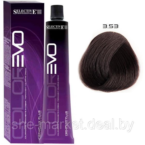 Крем-краска для волос Color Evo 3.53 Темно-каштановый Тик 100мл (Selective Professional) - фото 1 - id-p108587410