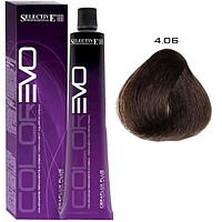 Крем-краска для волос Color Evo 4.06 Каштановый Выжженная земля 100мл (Selective Professional)