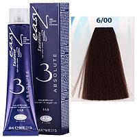 Крем-краска для волос Escalation Easy Absolute 3 ТОН 6/00 темный блондин глубокий 60мл (Lisap)