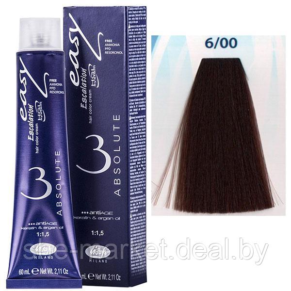 Крем-краска для волос Escalation Easy Absolute 3 ТОН 6/00 темный блондин глубокий 60мл (Lisap) - фото 1 - id-p108587798