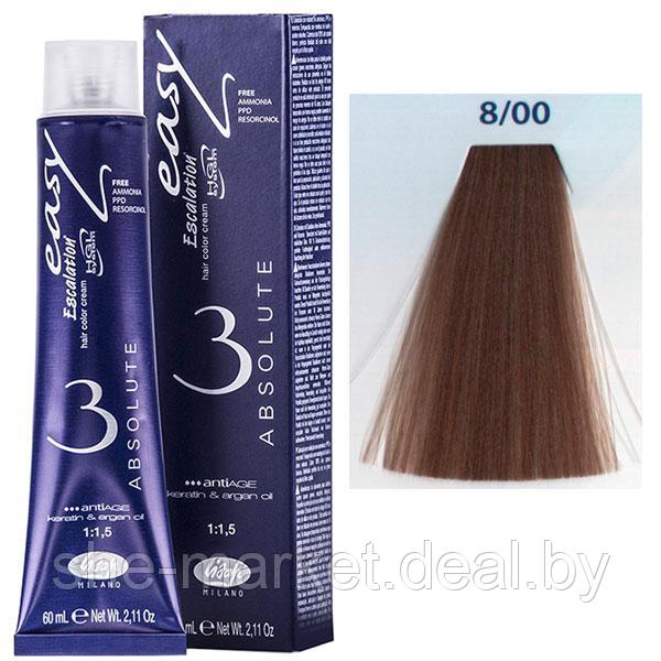 Крем-краска для волос Escalation Easy Absolute 3 ТОН 8/00 светлый блондин глубокий 60мл (Lisap) - фото 1 - id-p108587821