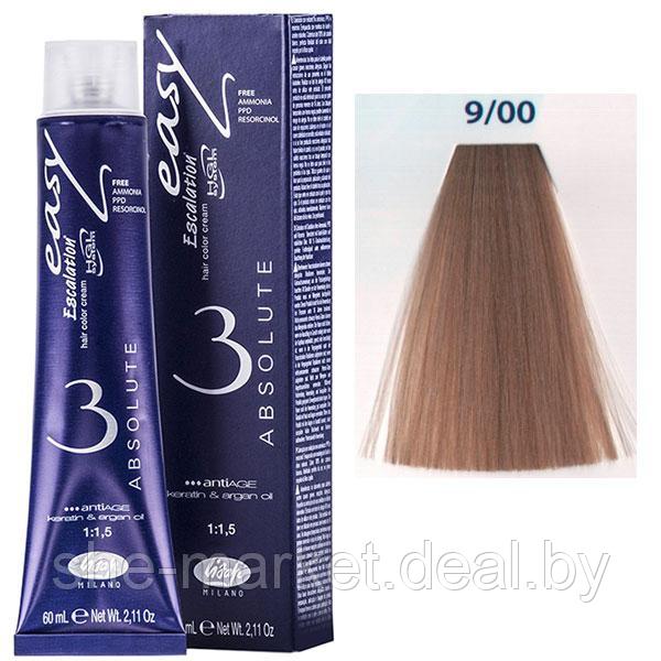 Крем-краска для волос Escalation Easy Absolute 3 ТОН 9/00 очень светлый блондин глубокий 60мл (Lisap) - фото 1 - id-p108587828