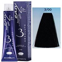 Крем-краска для волос Escalation Easy Absolute 3 ТОН 3/00 темно-каштановый глубокий 60мл (Lisap)