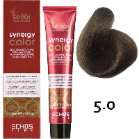 Безаммиачная краска для волос SELIAR SYNERGY COLOR 5.0 LIGHT CHESTNUT Интенсивный светло-каштановый