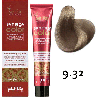 Безаммиачная краска для волос SELIAR SYNERGY COLOR 9.32 VERY LIGHT BLONDE BEIGE Бежевый очень светлый блондин