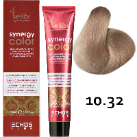 Безаммиачная краска для волос SELIAR SYNERGY COLOR 10.32 Blonde Platinum Beige Бежевый платиновый блондин