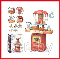 889-176 Игровой набор "Кухня" Fashion Kitchen, вода, свет, звук, пар, 29 предметов, высота 62 см